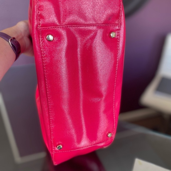Kate Spade Fuchsia Tote with Gold Accents - Picture 4 of 5